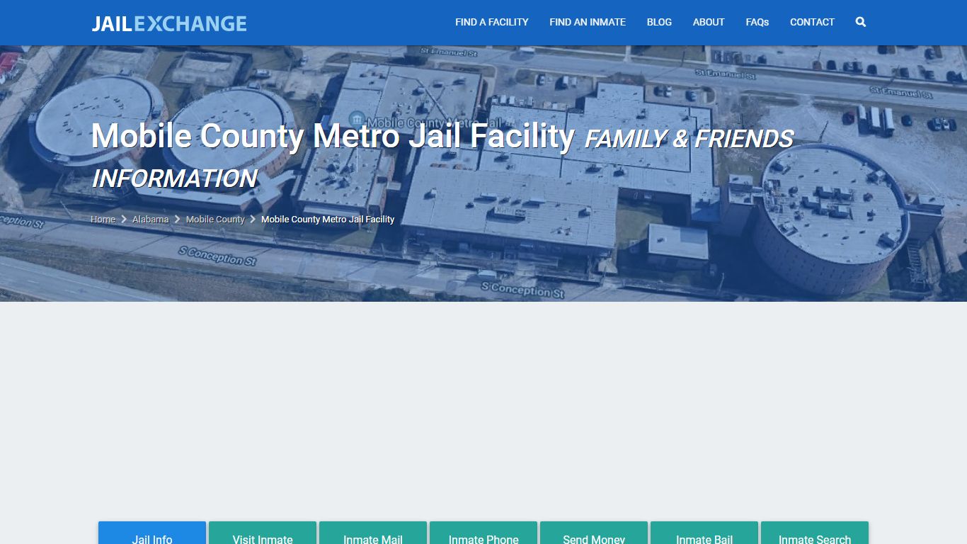 Mobile County Metro Jail Facility AL | Booking, Visiting, Calls, Phone