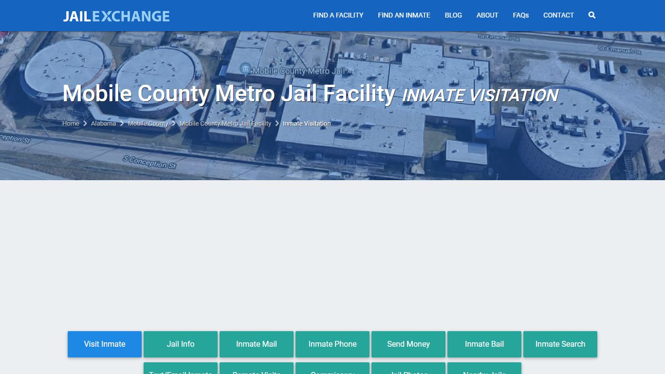 Mobile County Metro Jail Facility Inmate Visitation